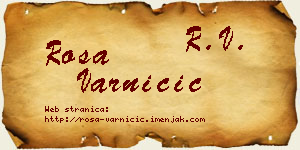 Rosa Varničić vizit kartica